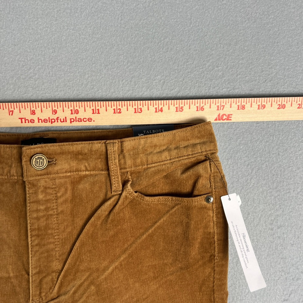 Talbots Corduroy Jegging 10P Brown Stretch Skinny Leg High Waist Ankle Length - Picture 7 of 10